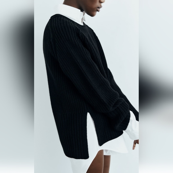 ZARA Ribbed crew neck - Picture 3 of 3